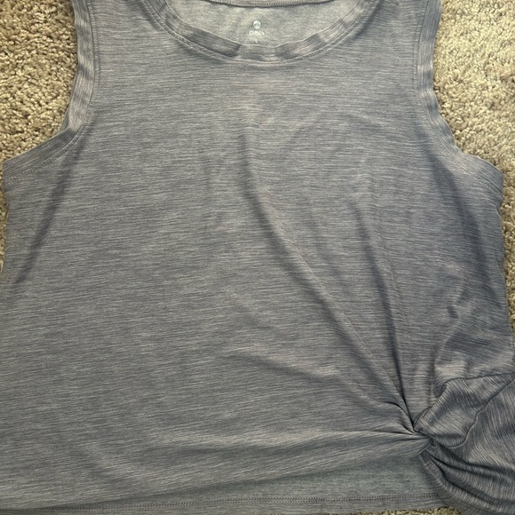Apana Purple Gray cropped Muscle Tee Sleeveless Top - Picture 1 of 4